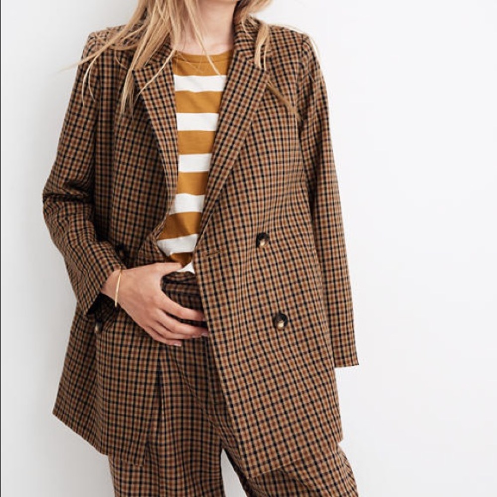 Madewell Caldwell blazer — Buffalo Check